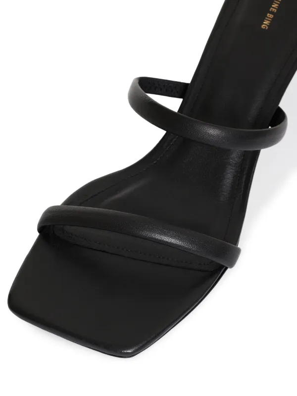 【関税込み】Jackie Sandals - ANINE BING - Leather - Black ANINE BING Jackie sandals for Women - Black in UAE | Level Shoes