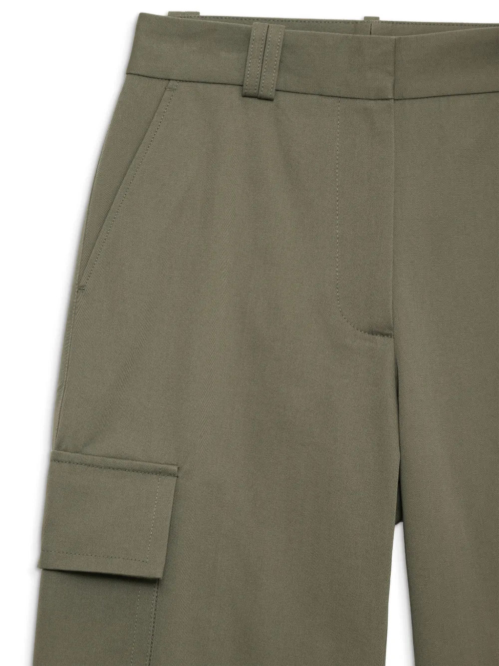 Shop Anine Bing Dayton Cargo Trousers In Green