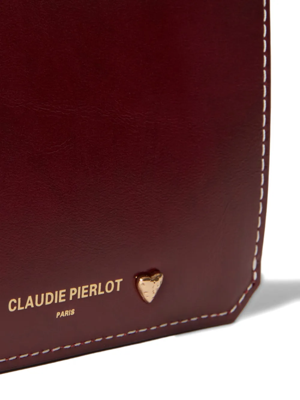 Claudie Pierlot Gold Heart pasjeshouder Rood