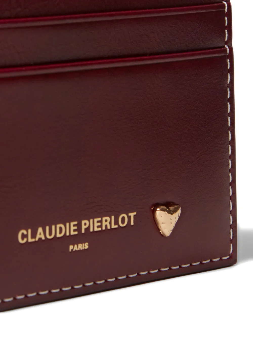 Claudie Pierlot Leren pasjeshouder Rood