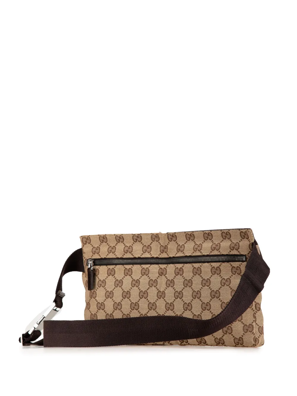 Gucci Pre-Owned 2000-2015 GG Canvas Double Pocket heuptas - Bruin