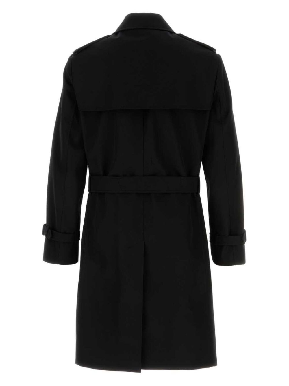 Burberry gabardine trench coat - Zwart