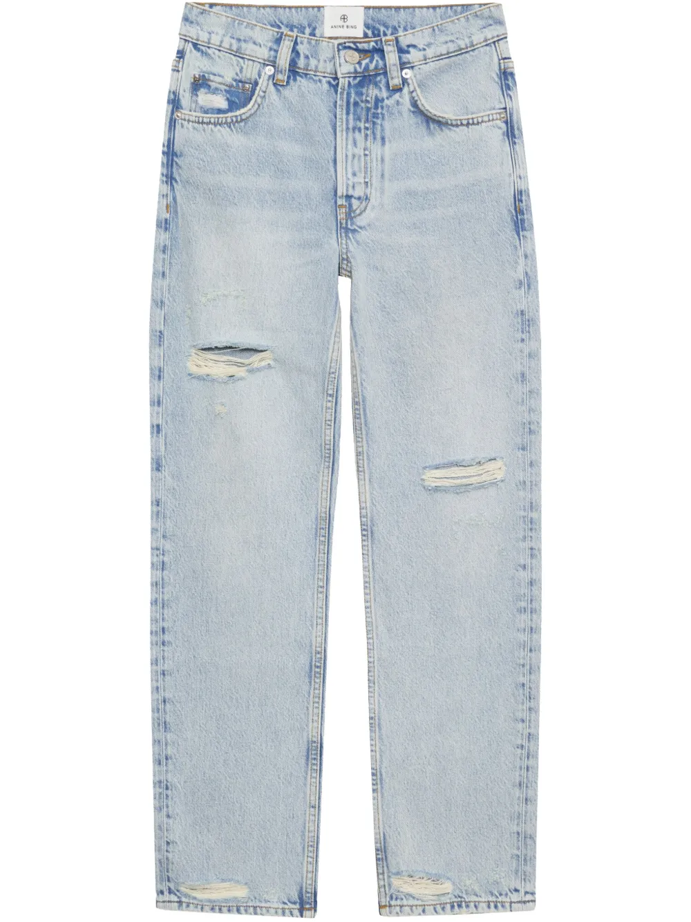 ANINE BING Gerafelde jeans Blauw