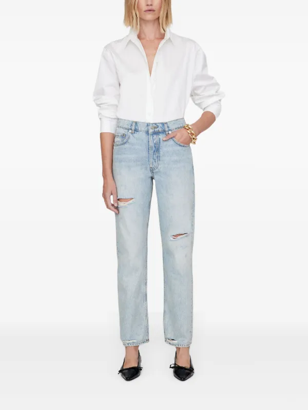 ANINE BING Ripped Jeans | Blue | FARFETCH