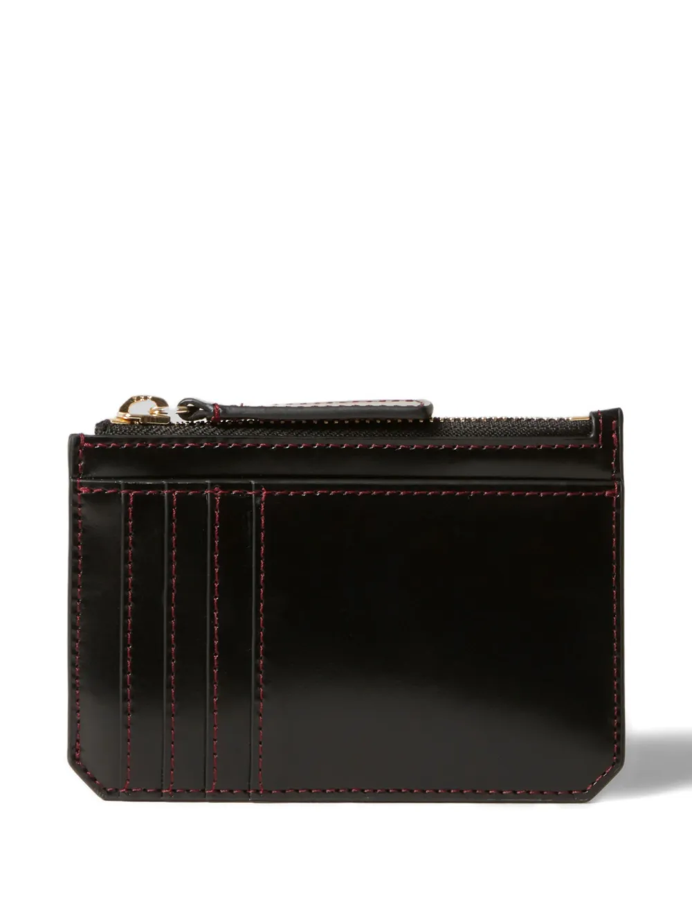Claudie Pierlot gold-heart leather wallet - Zwart