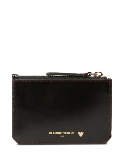 Claudie Pierlot gold-heart leather wallet