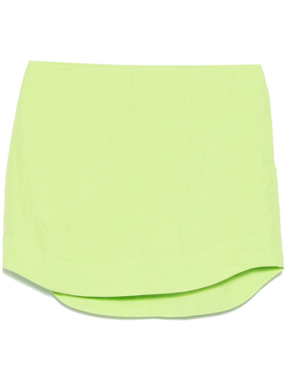 JW Anderson curved hem mini skirt - Green