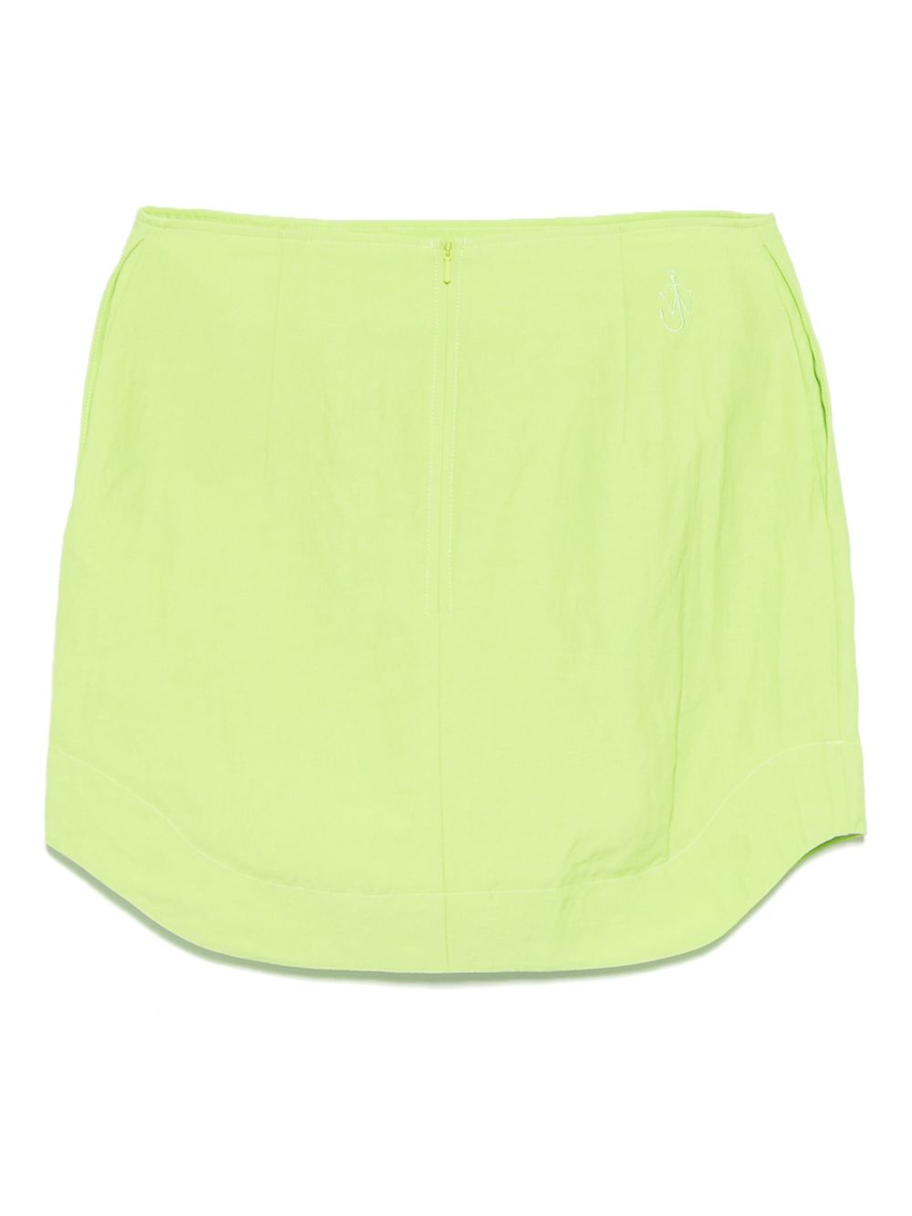 JW Anderson curved hem mini skirt - Green