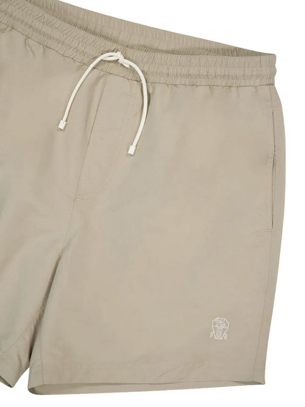 Brunello Cucinelli Zwembroek met logo Beige