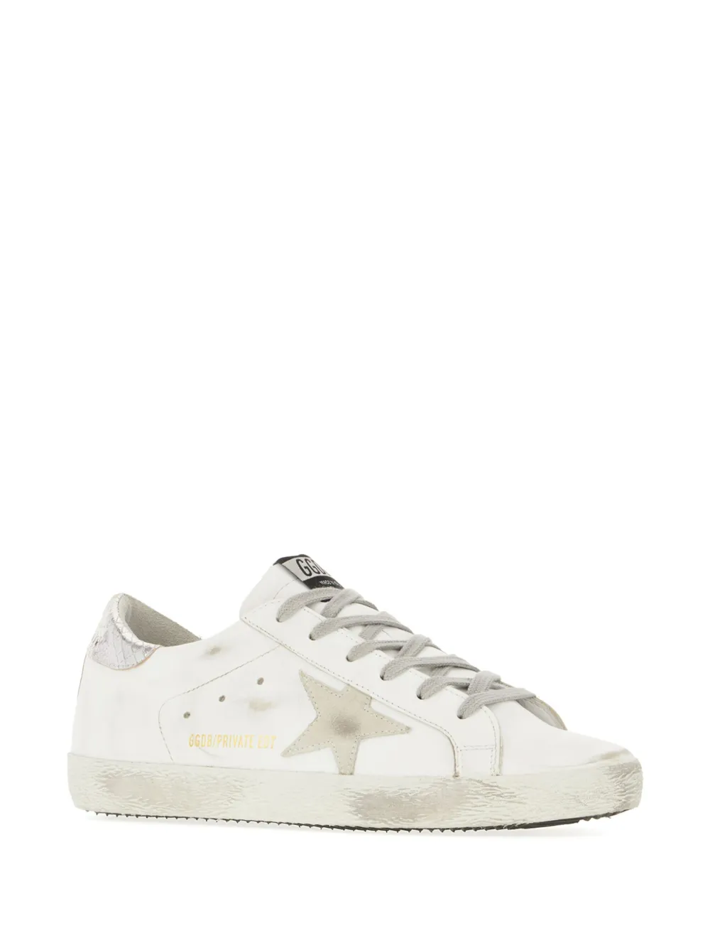 Golden Goose distressed-effect sneakers - Wit