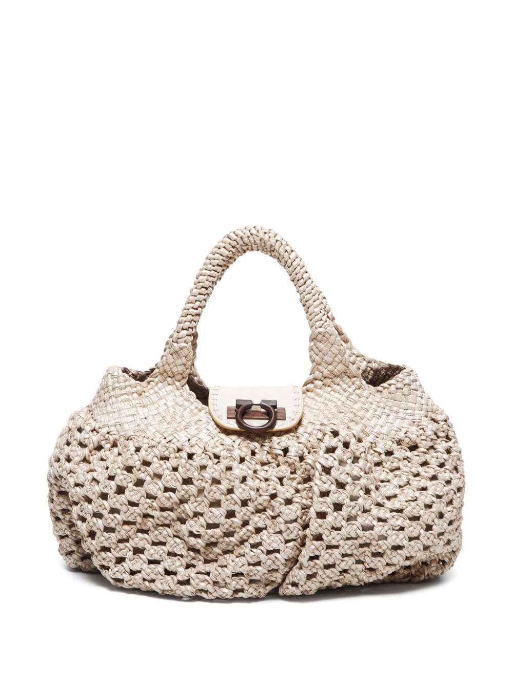 2000s raffia handbag