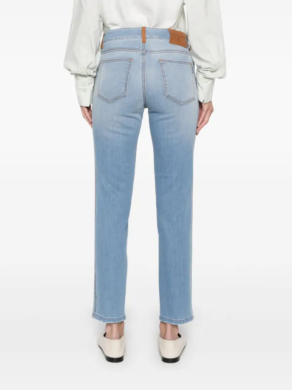 Ermanno Scervino floral-detail Jeans | Blue | FARFETCH
