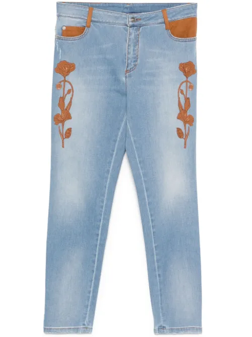 Jean à fleurs - Ermanno Scervino - Modalova