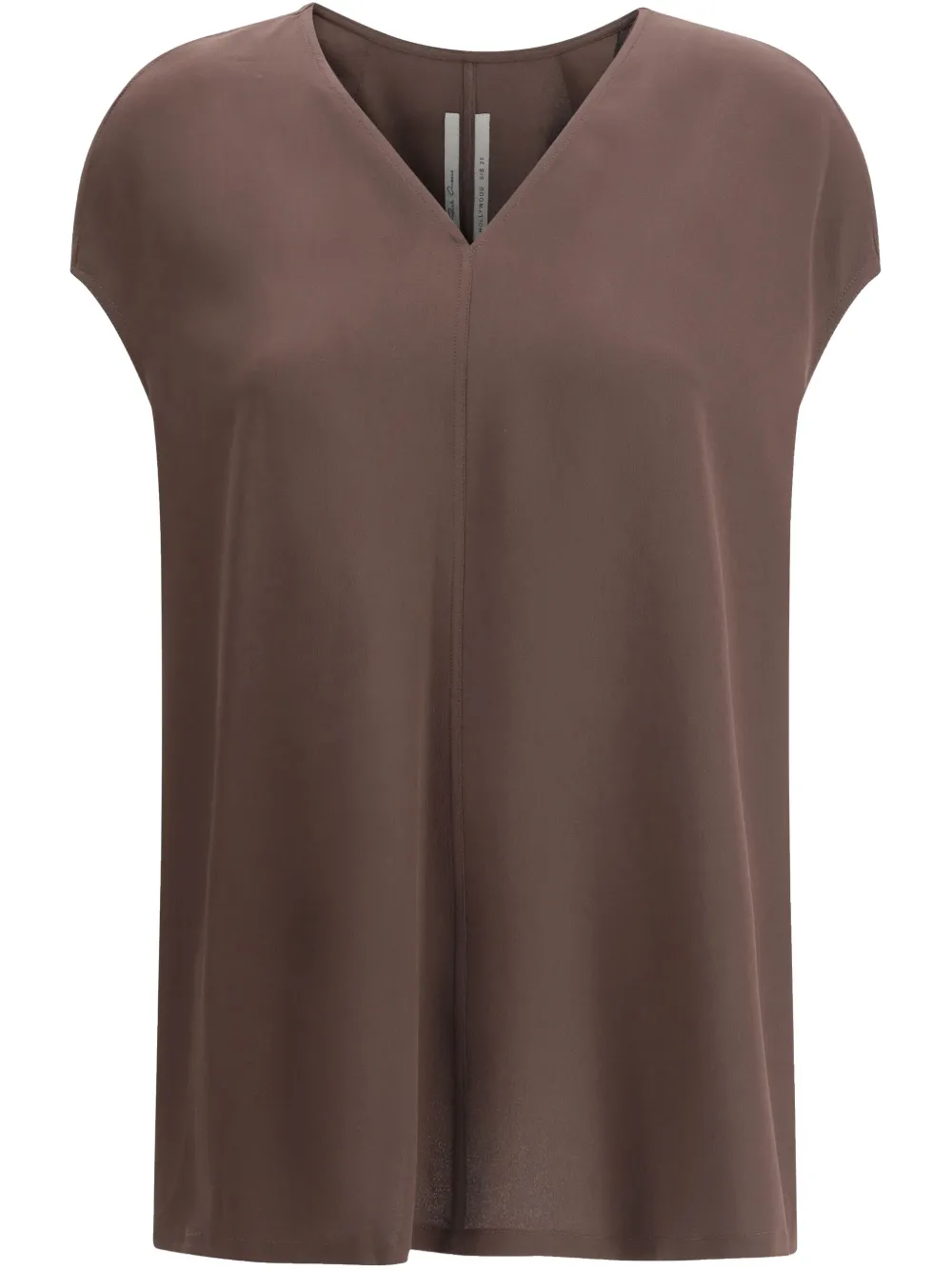 Rick Owens top de seda | marrón | Image 1