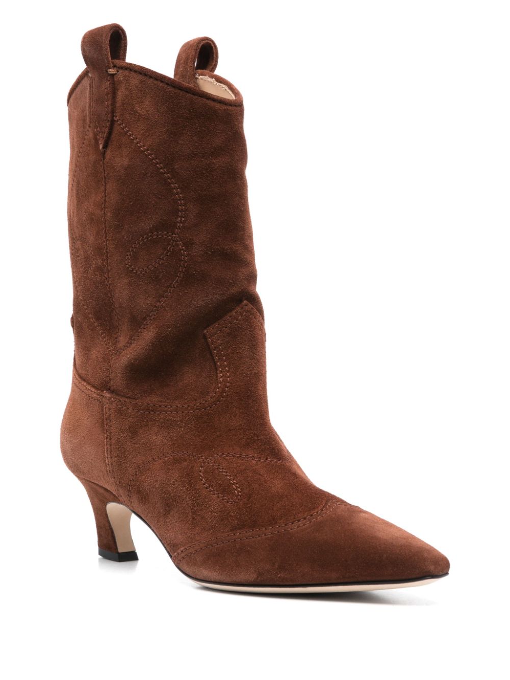 Ermanno Scervino 50mm suede ankle boots Brown