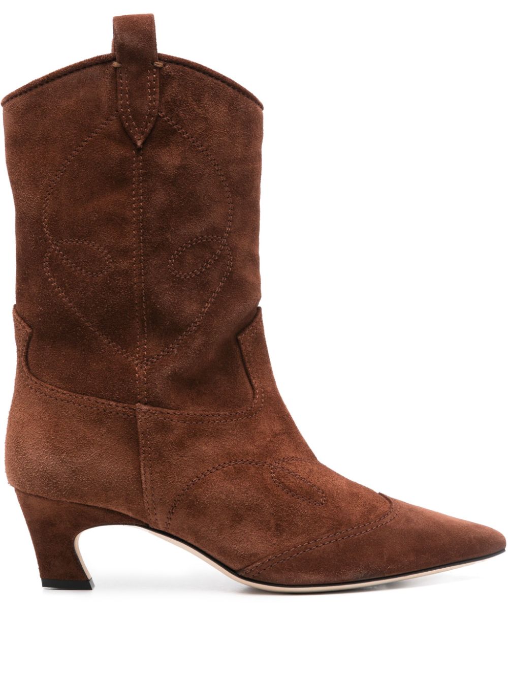 Ermanno Scervino 50mm suede ankle boots Brown