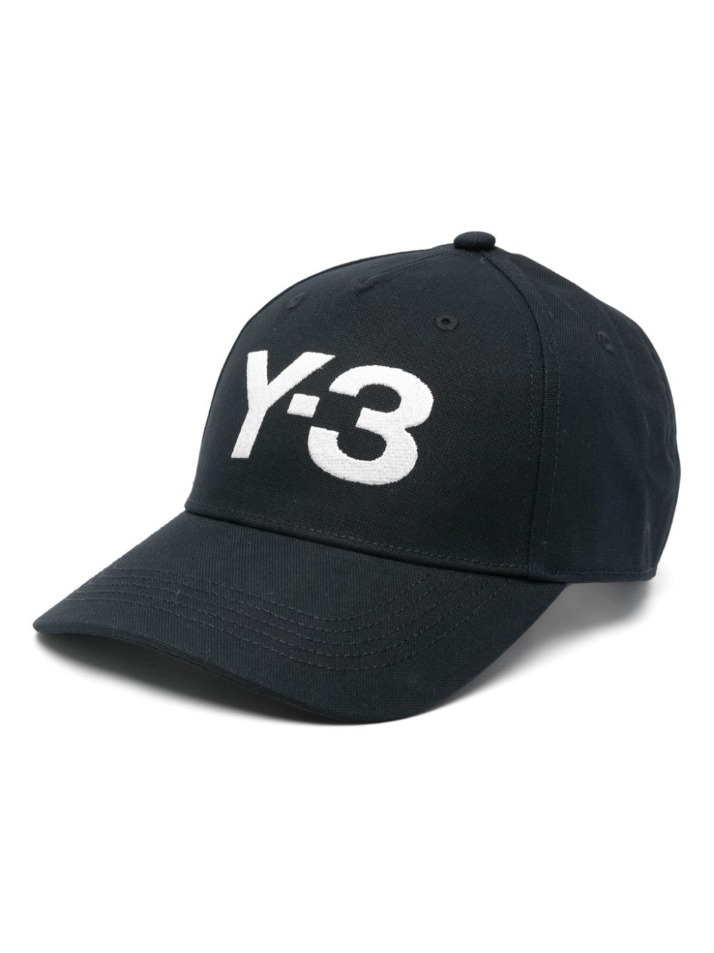 Y-3 logo-embroidered cap - Black