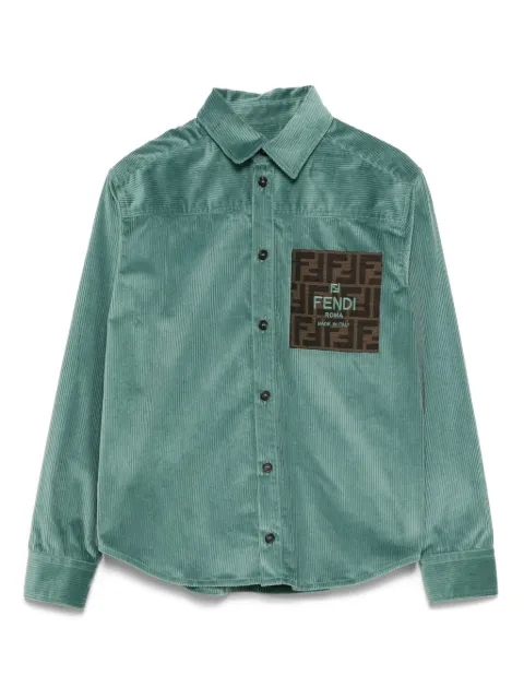 Fendi Kids corduroy shirt 