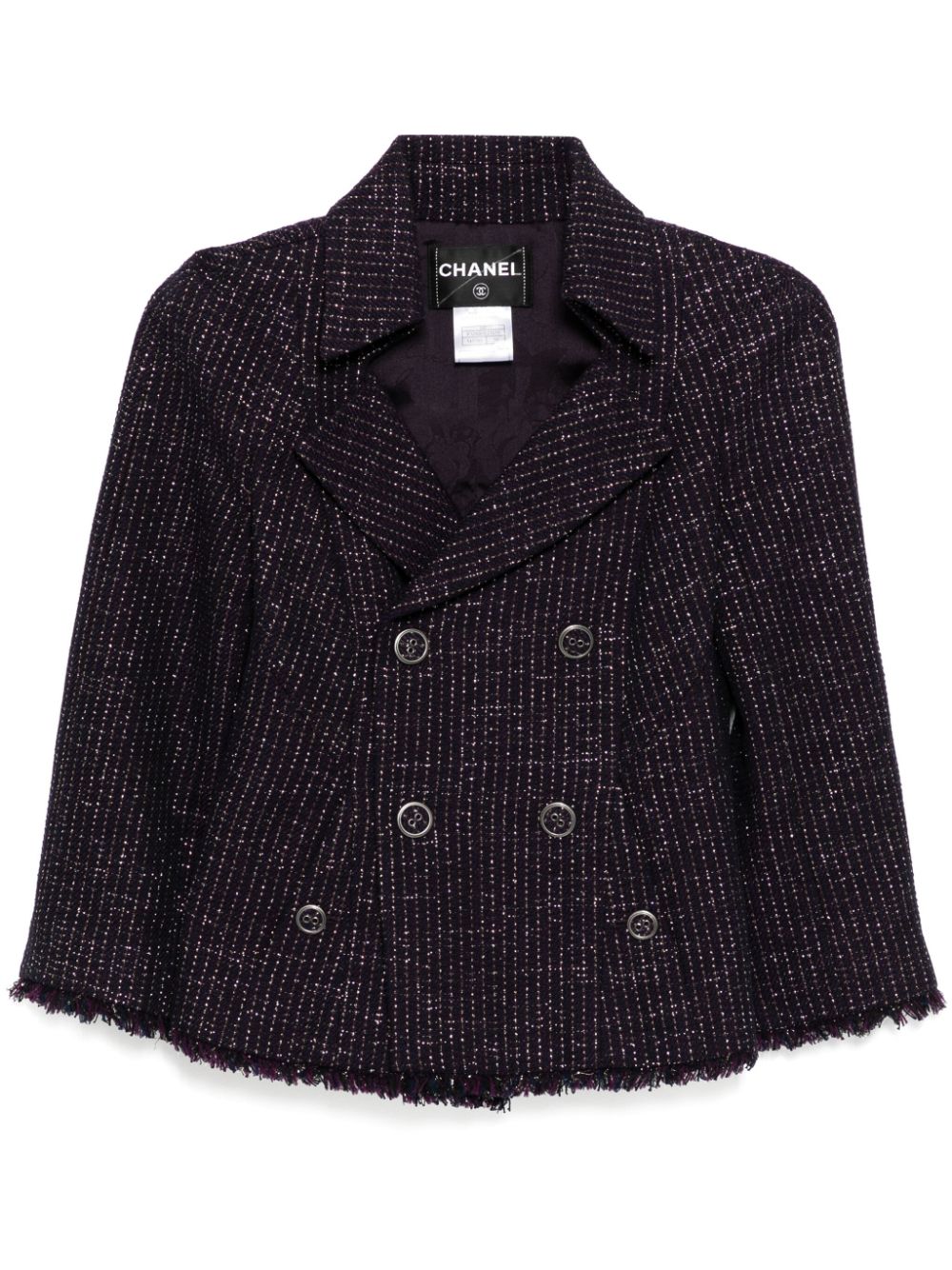 2008 tweed double-breasted jacket