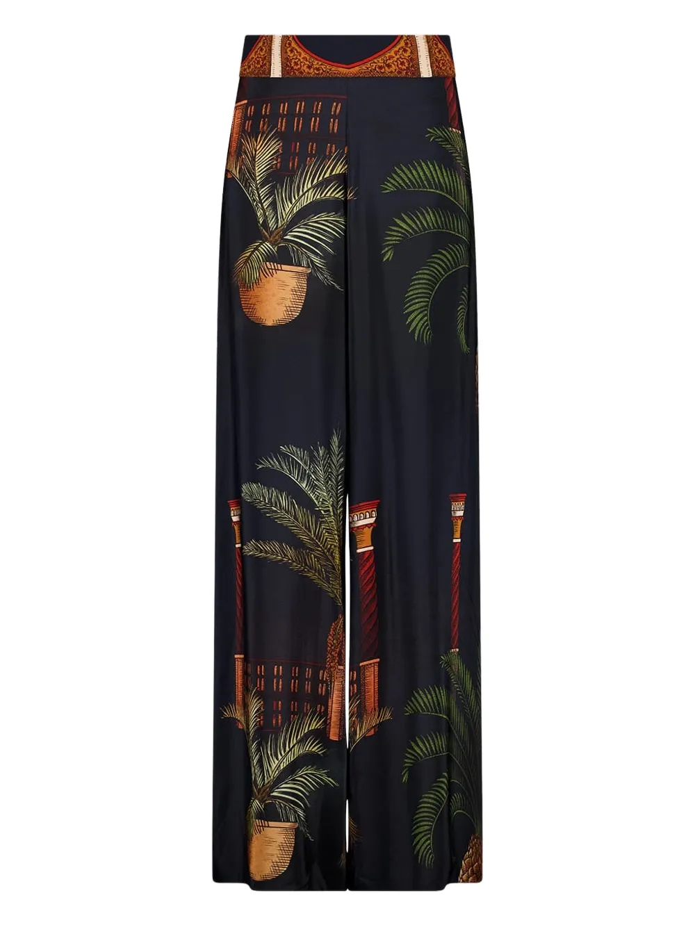Johanna Ortiz Zijden broek Blauw
