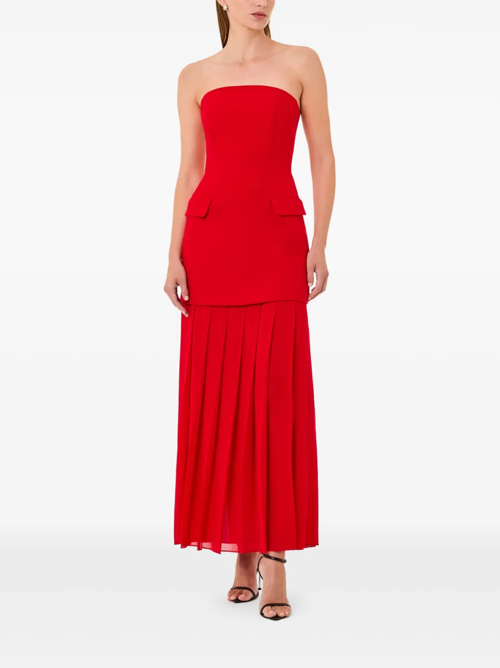 Nicholas Rhonda maxi-jurk - Rood