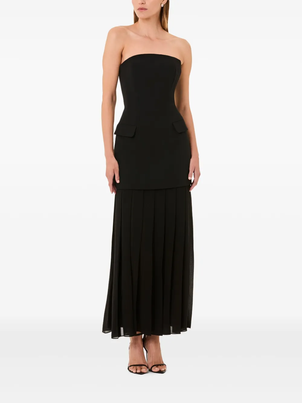 Nicholas Rhonda maxi dress - Zwart