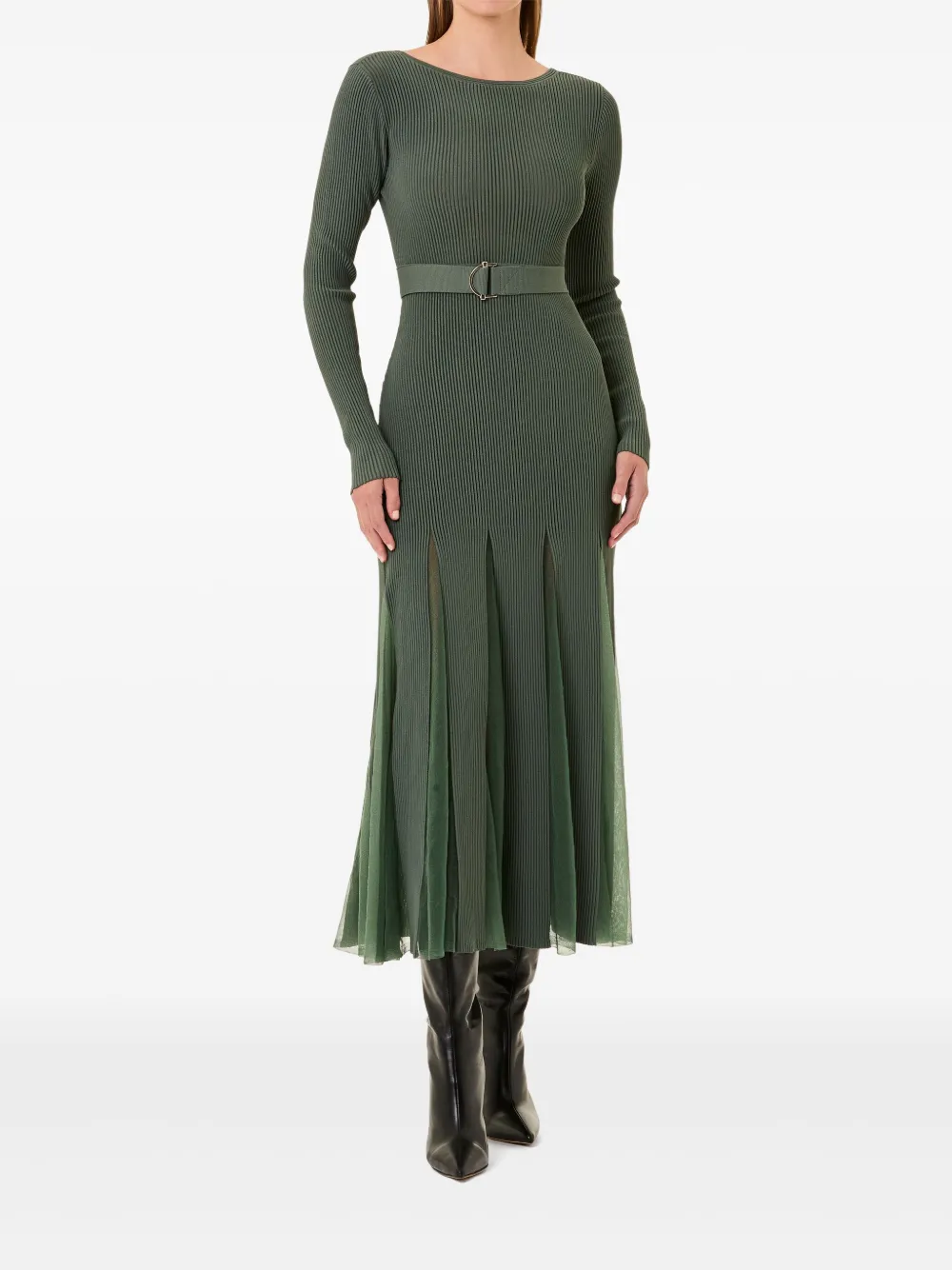 Nicholas Olympia midi-jurk - Groen