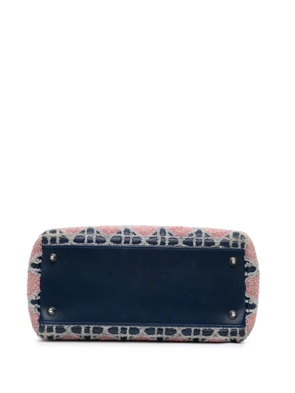 美品・ヴィンテージ【Dior】2011 カナージュ サッチェルバッグ Christian Dior Pre-Owned 2011 カナージュ レディ ディオール