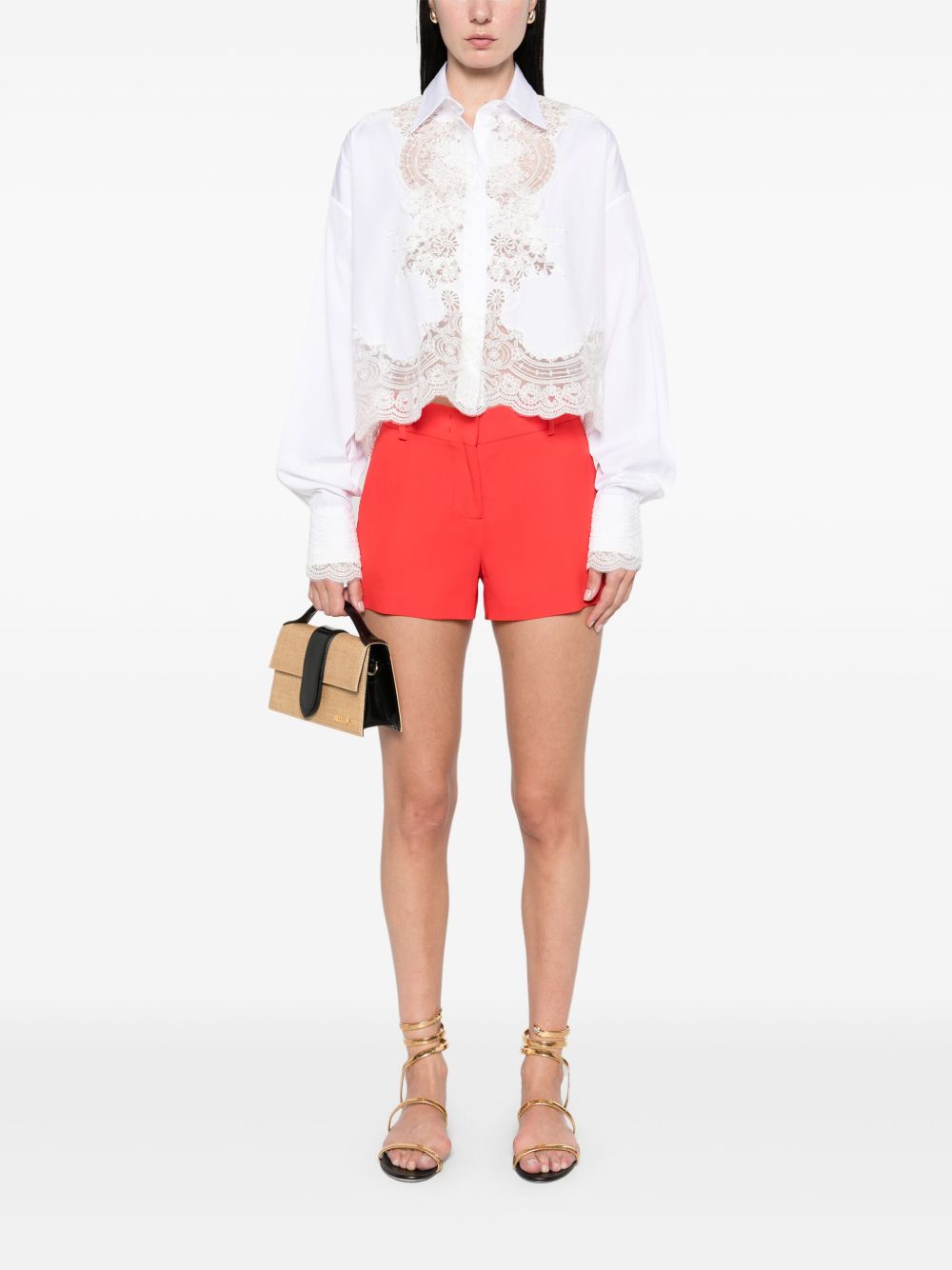 Ermanno Scervino crepe shorts - Rood