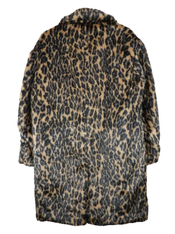 SAINT MXXXXXX leopard-print faux-fur Coat | Neutrals | FARFETCH
