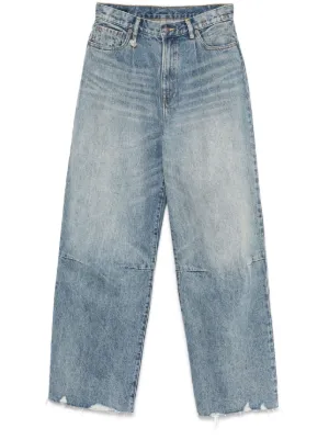 R13/アールサーティーン】DAMON Pleated Wide Denim（デニム