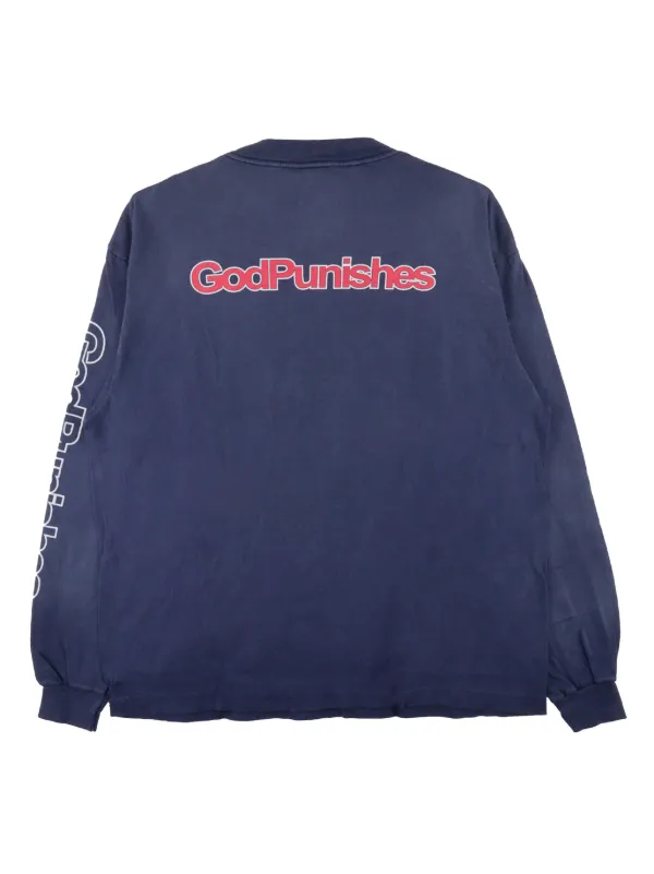 SAINT MXXXXXX Dead Saint Sweater | Blue | FARFETCH AZ