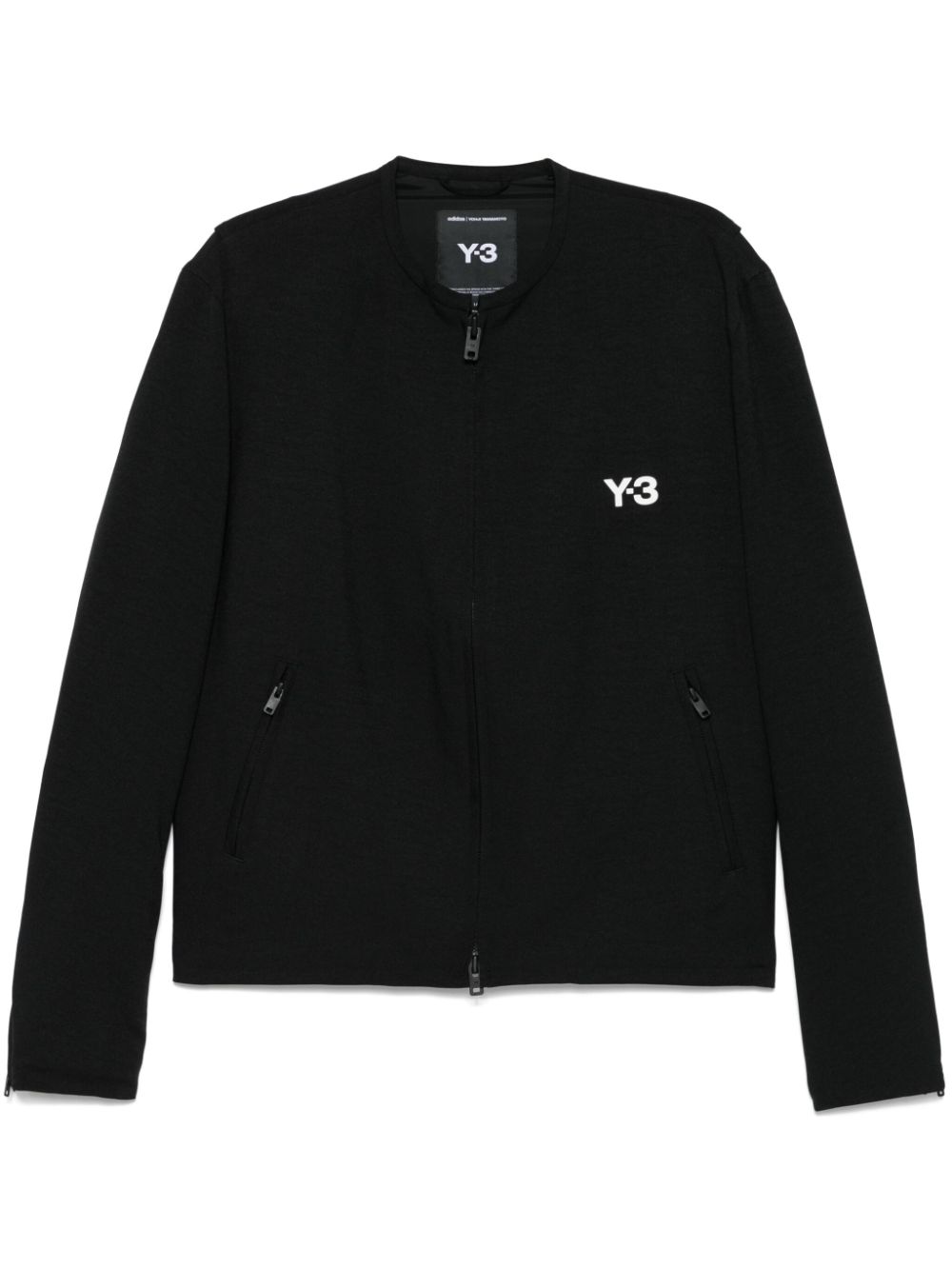 Y-3 logo-print jacket - Black