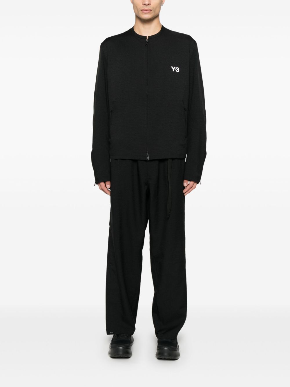 Y-3 Jack met logoprint - Zwart