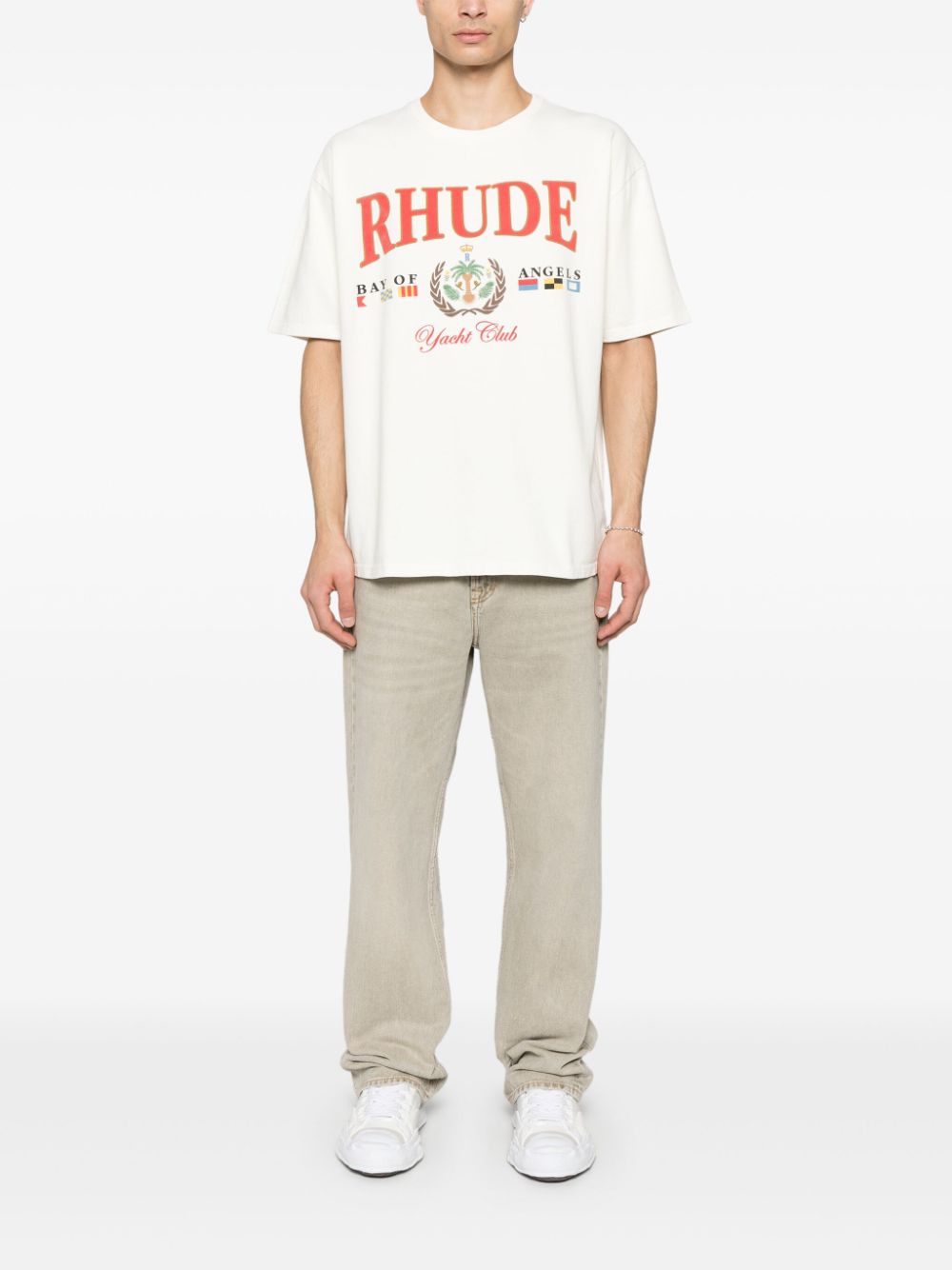 RHUDE T-shirt met grafische print - Wit