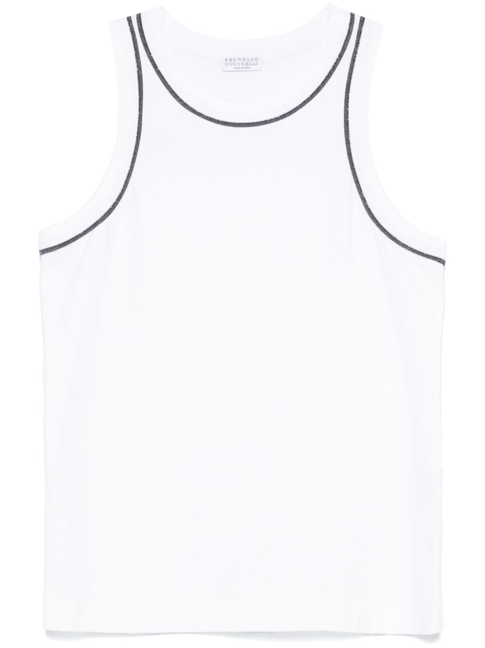 bead-chain detailed tank top