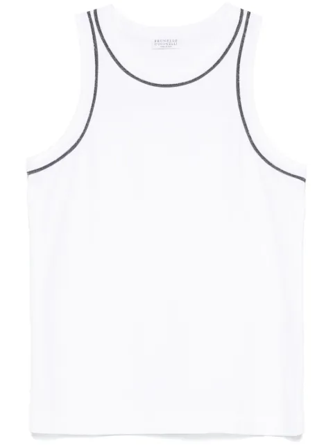 Brunello Cucinelli bead-chain detailed tank top