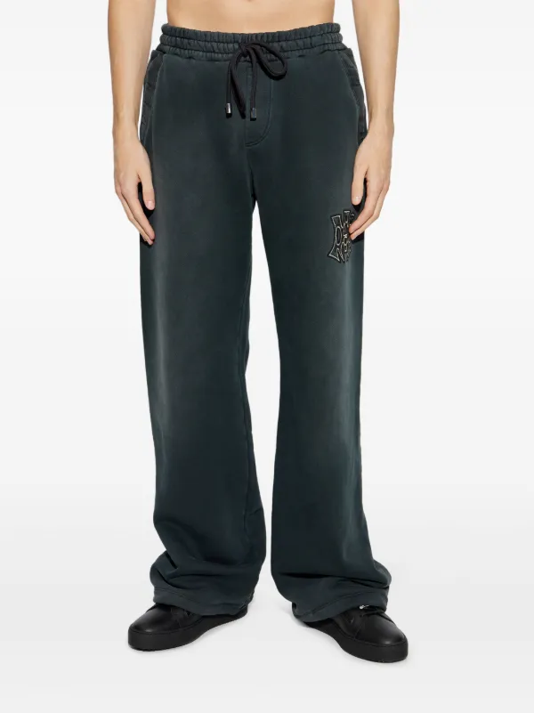 AMIRI embroidered-logo Sweatpants | Black | FARFETCH