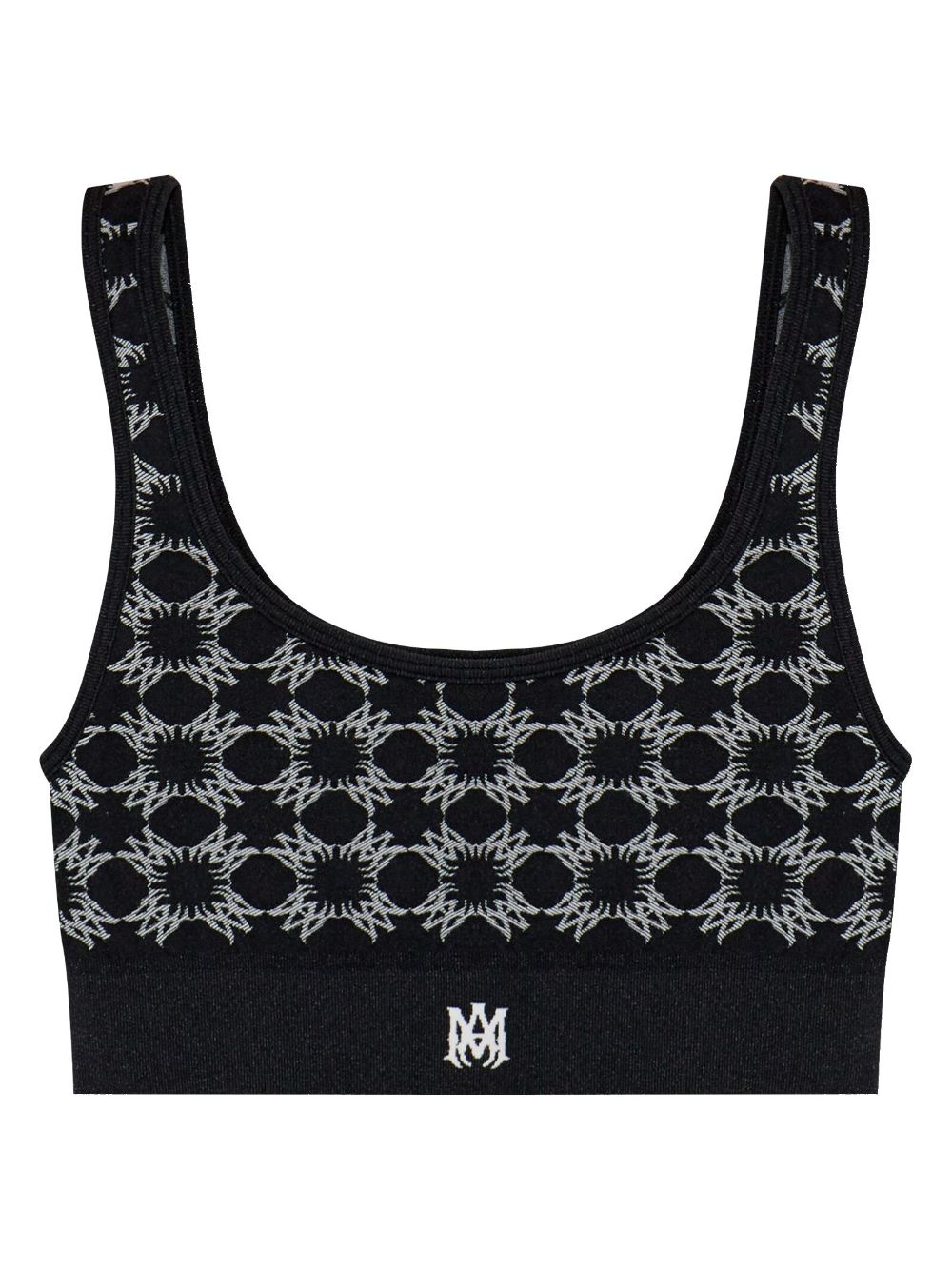 AMIRI Ma Quad-monogram bra – Black