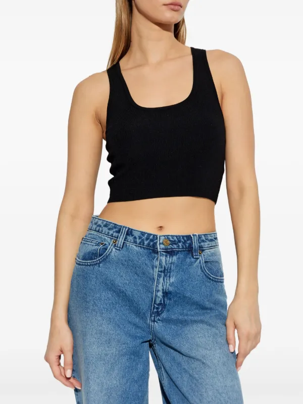 MICHEAL KORS クロップドトップス タンクトップ Michael Michael Kors クロップド タンクトップ | ブラック