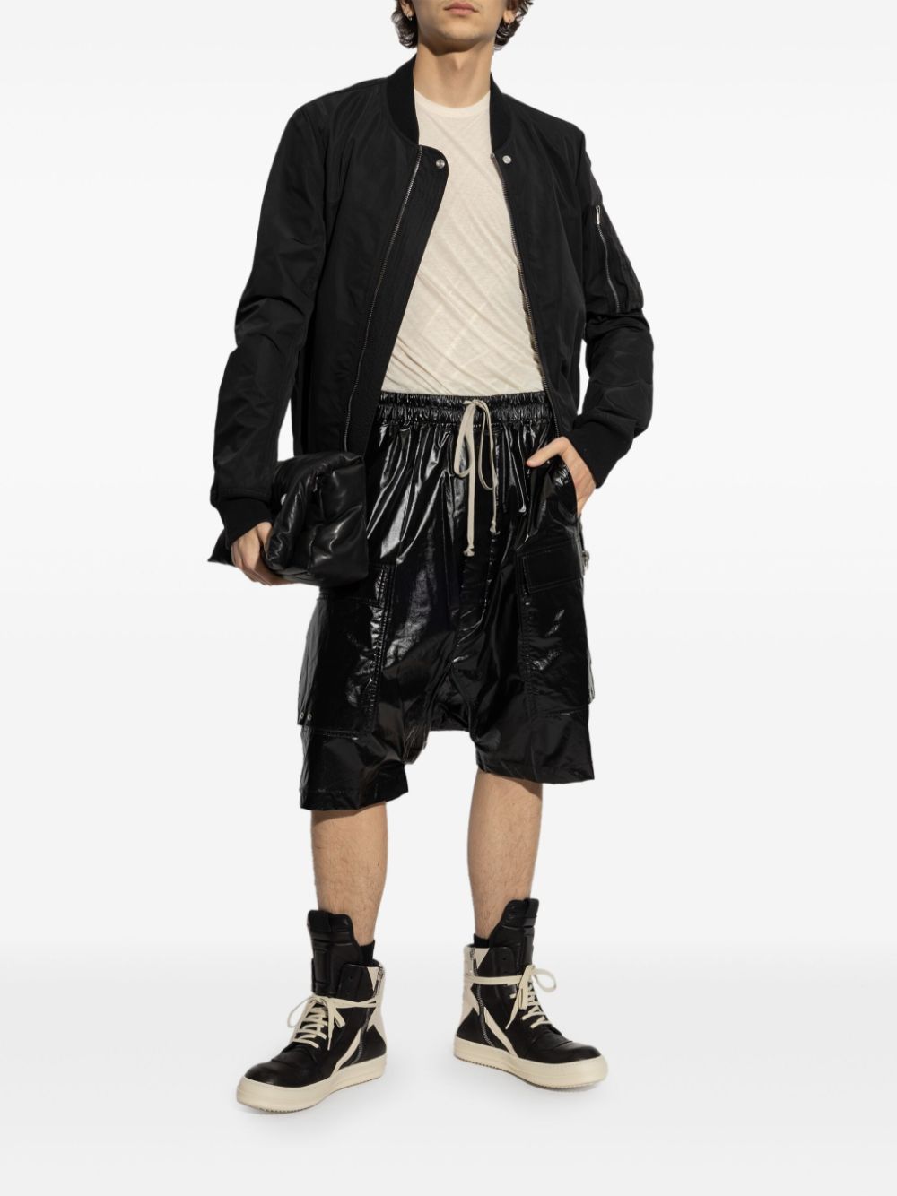 Rick Owens cargo Bermuda shorts - Zwart