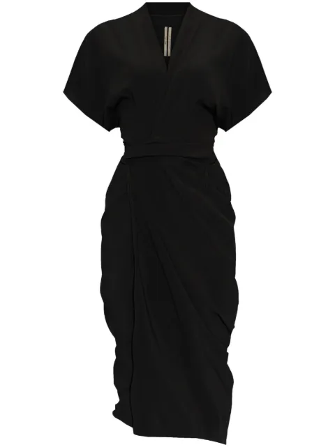 Rick Owens wrap midi dress