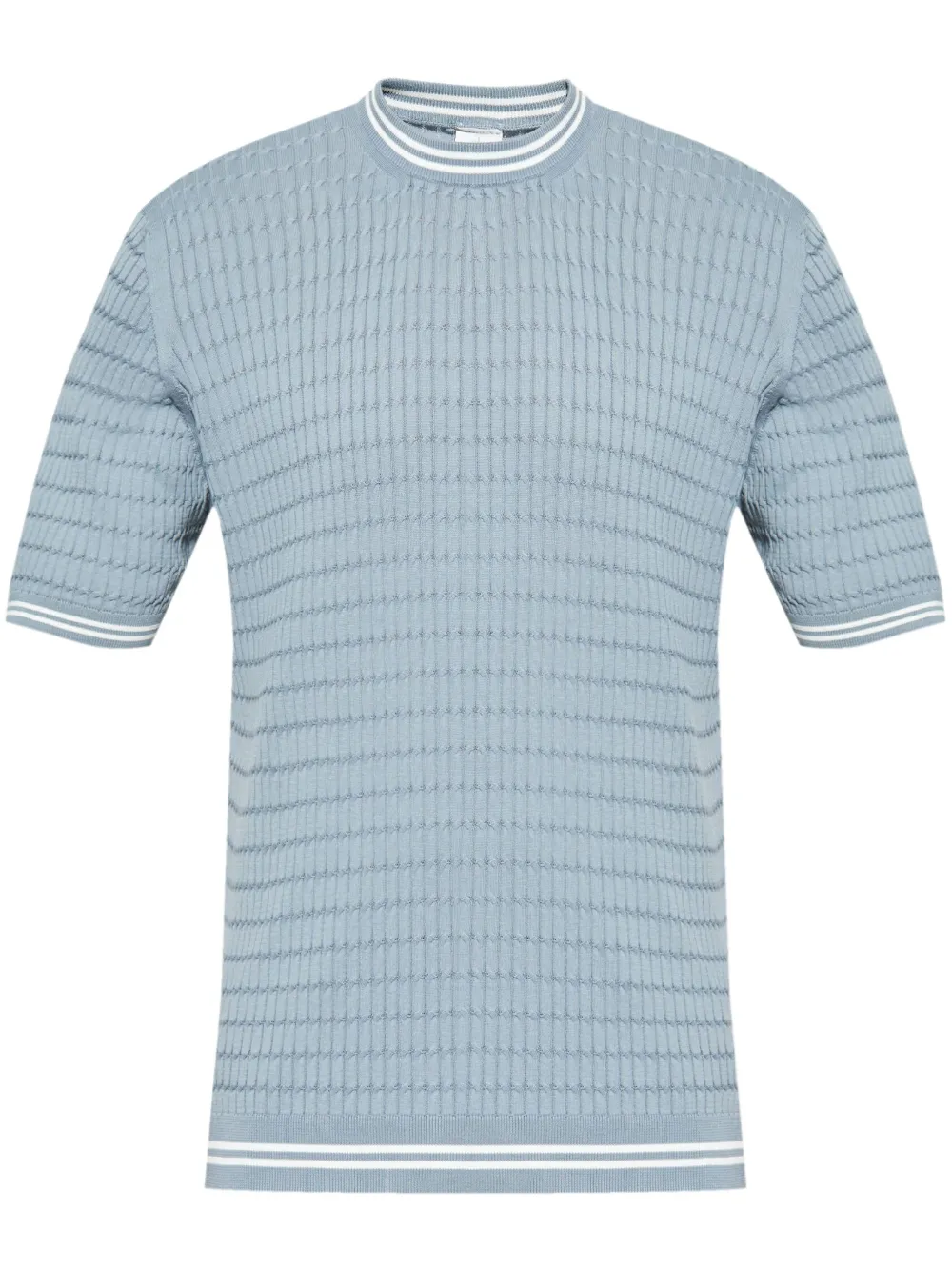 Eleventy Gebreid T-shirt Blauw