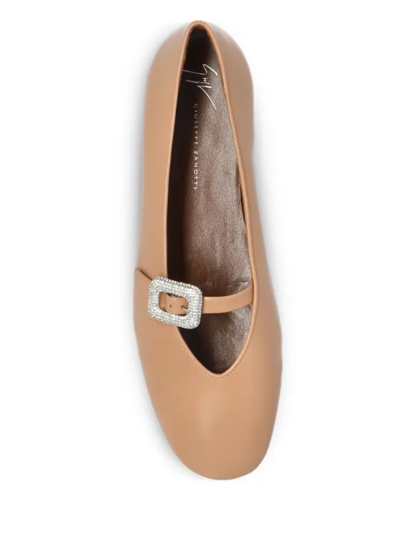 Giuseppe Zanotti Georgie Buckle フラットシューズ | ニュートラル