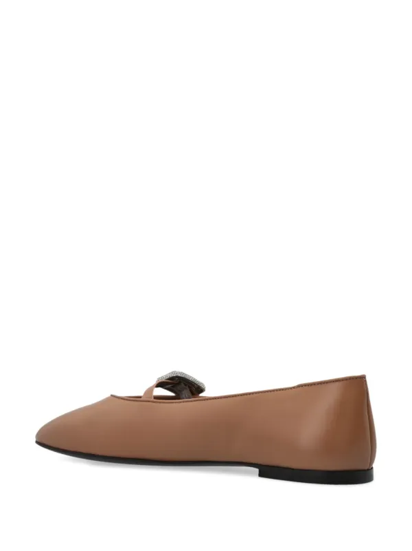 Giuseppe Zanotti Georgie Buckle フラットシューズ | ニュートラル