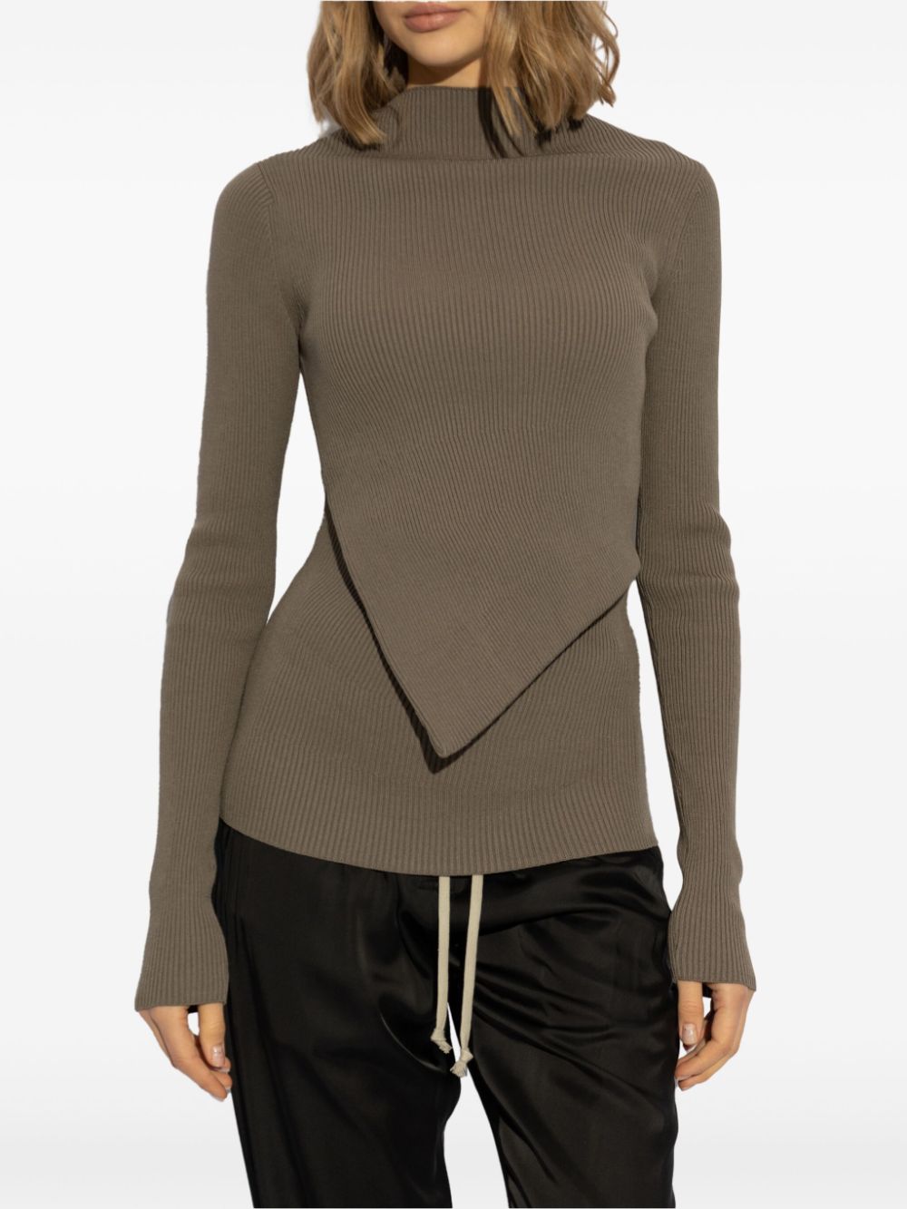 Rick Owens ribbed-knit top - Bruin