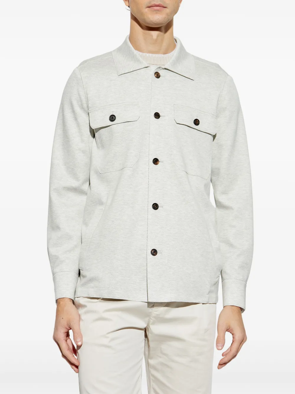 Eleventy Button-up overhemd Grijs