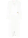 TWINSET wrap midi dress - White