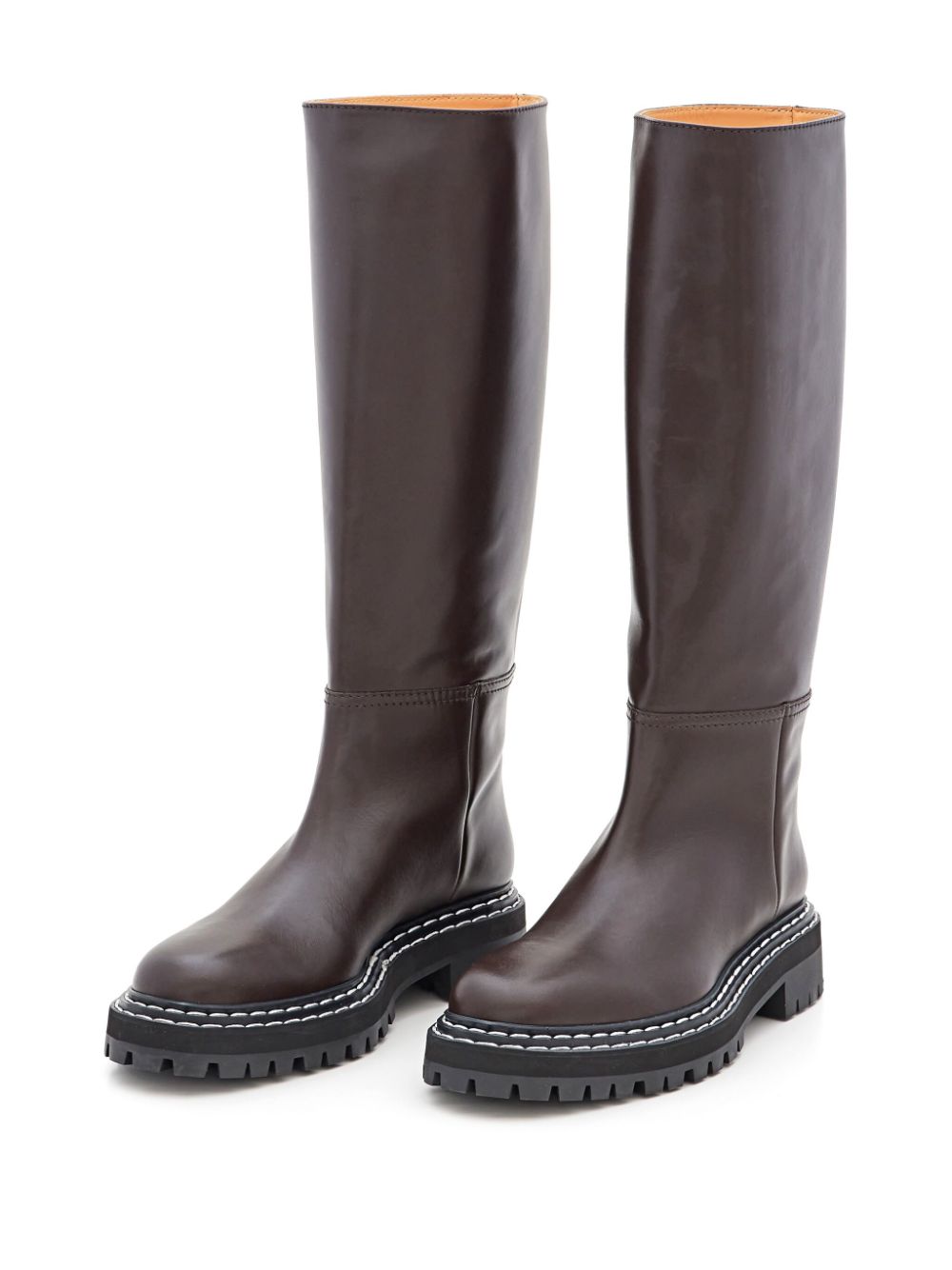 Proenza Schouler leather boots Brown