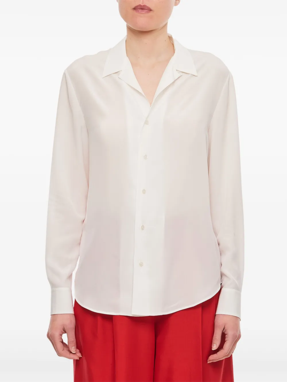 Ralph Lauren Collection Zijden blouse Wit